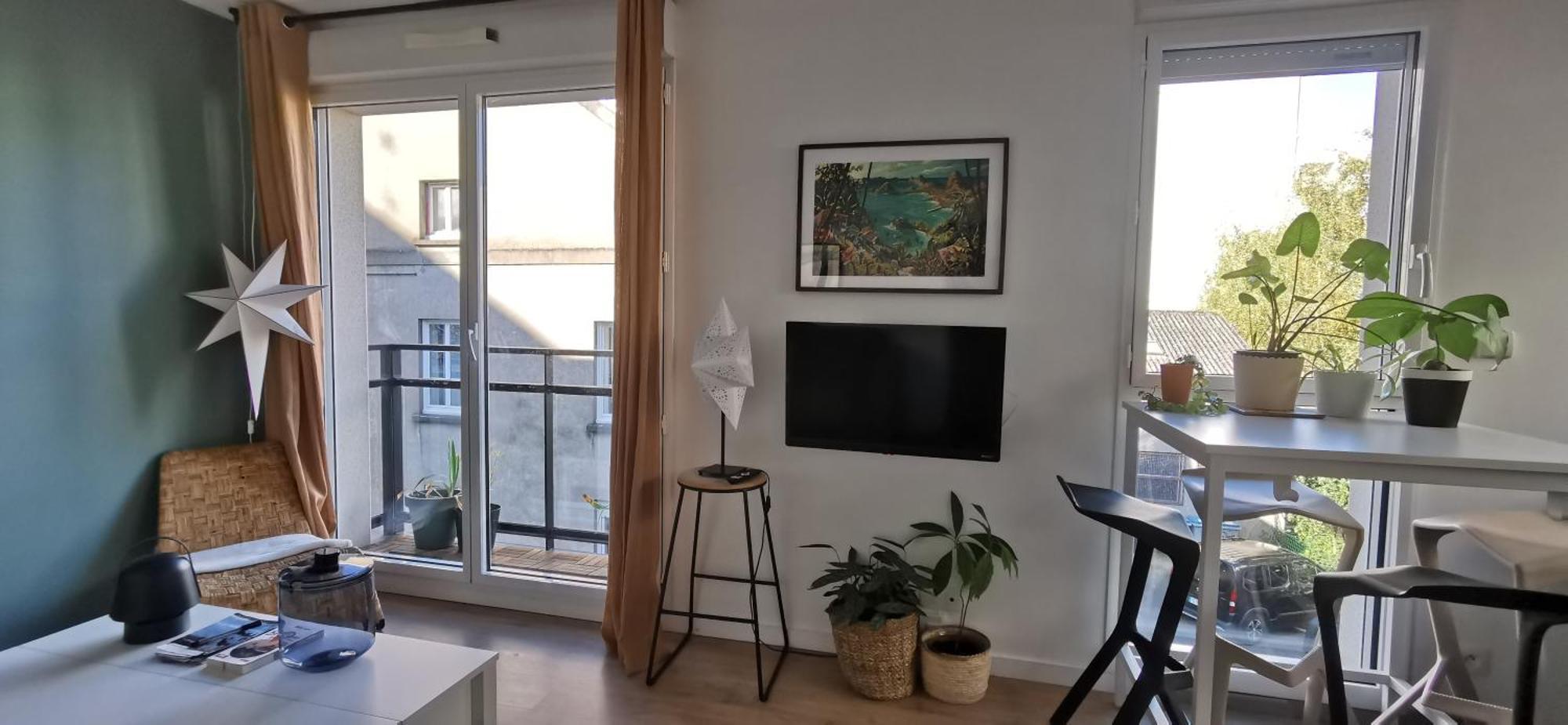 Appart T2 L'Ile De Nantes Avec Parking Prive Bagian luar foto